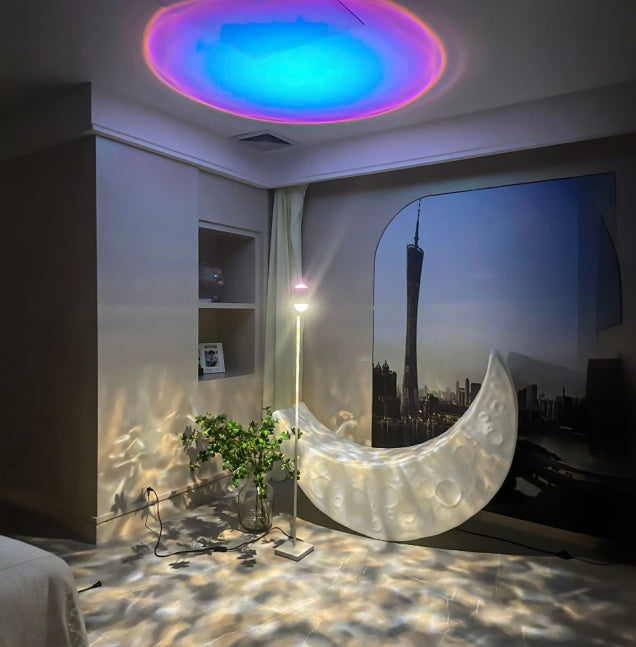 EP LIGHT Dual Head Floor Lamp Sunset Aurora Projector Lights, Ambient Night Lights