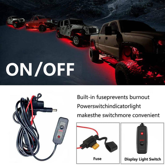 6x Car Underglow Neon Accent Strip Lights Kit RGB