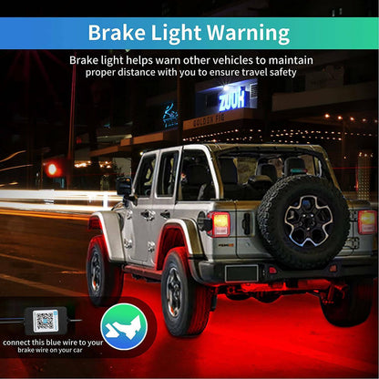 6x Car Underglow Neon Accent Strip Lights Kit RGB