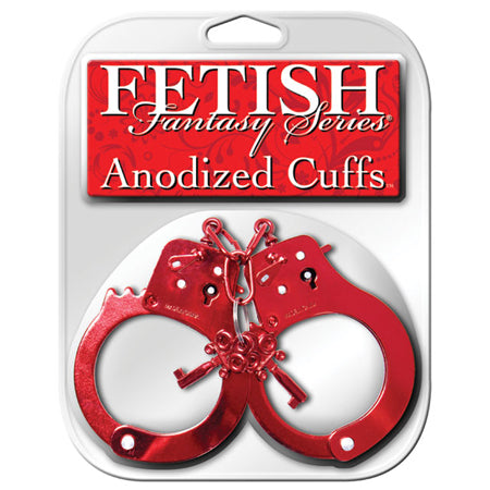 Fetish Fantasy Series Anodized Cuffs Red-0