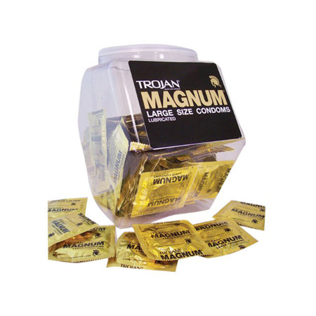 Trojan Magnum Large Size Latex Condoms (Bowl of 40)-0