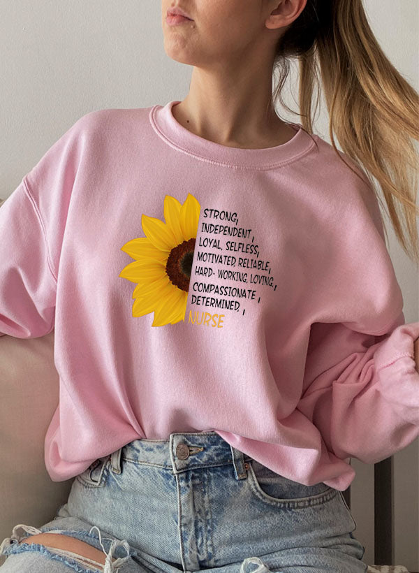 Sunflower Nurse Sweat Shirt-4