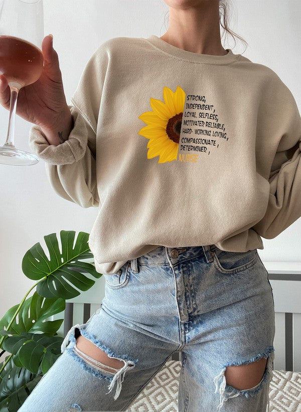 Sunflower Nurse Sweat Shirt-1