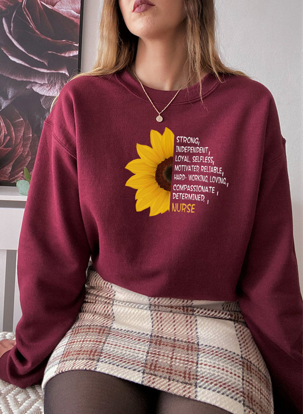Sunflower Nurse Sweat Shirt-2