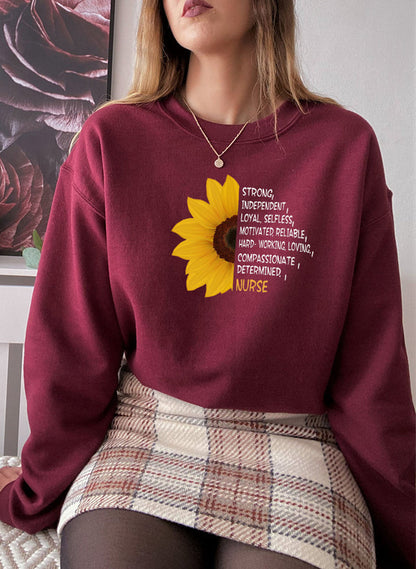 Sunflower Nurse Sweat Shirt-2