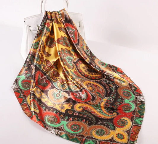 Satin Multi Color scarf-1